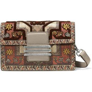 Brighton Catalina Multi color with flowers textured print   cross body  NWT RARE